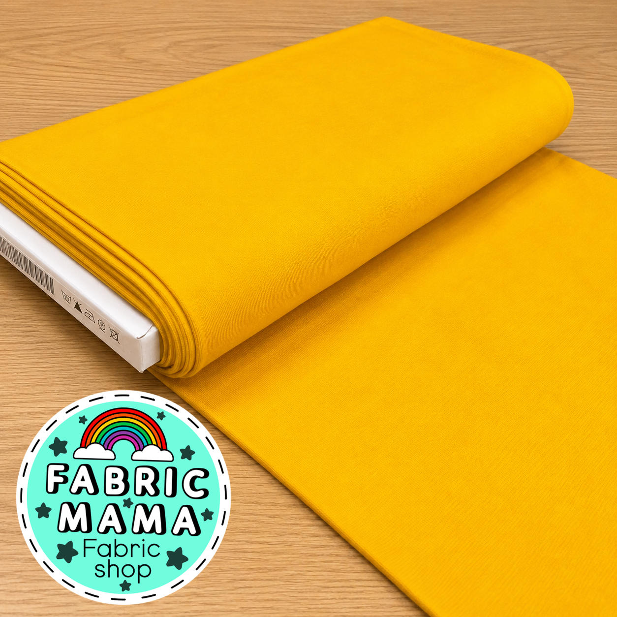 250gms jersey ribbing -YELLOW