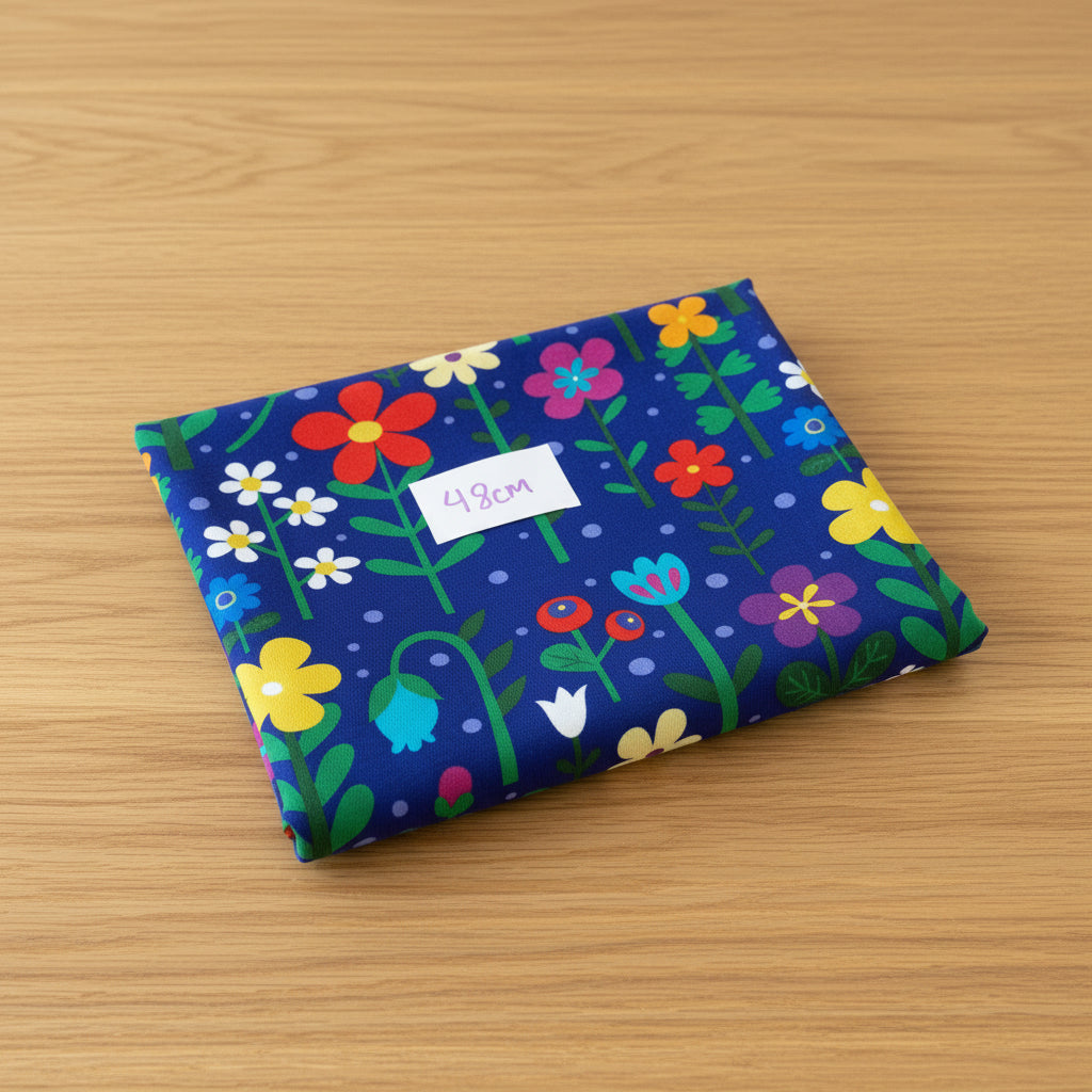 BOLT END Wild flowers 48cm - Premium cotton lycra jersey
