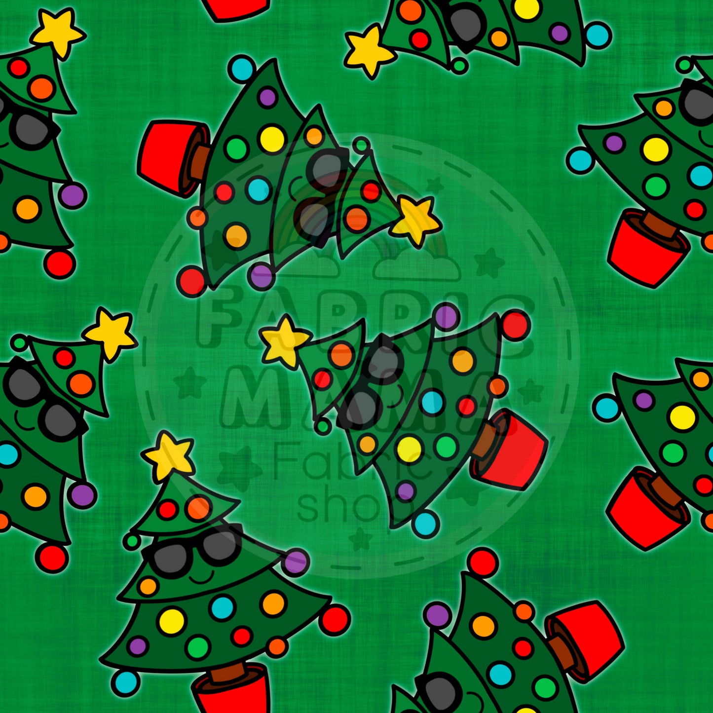 PREORDER Groovy Christmas - Premium Cotton Lycra Jersey Fabric – Kids Stretch Fabric UK
