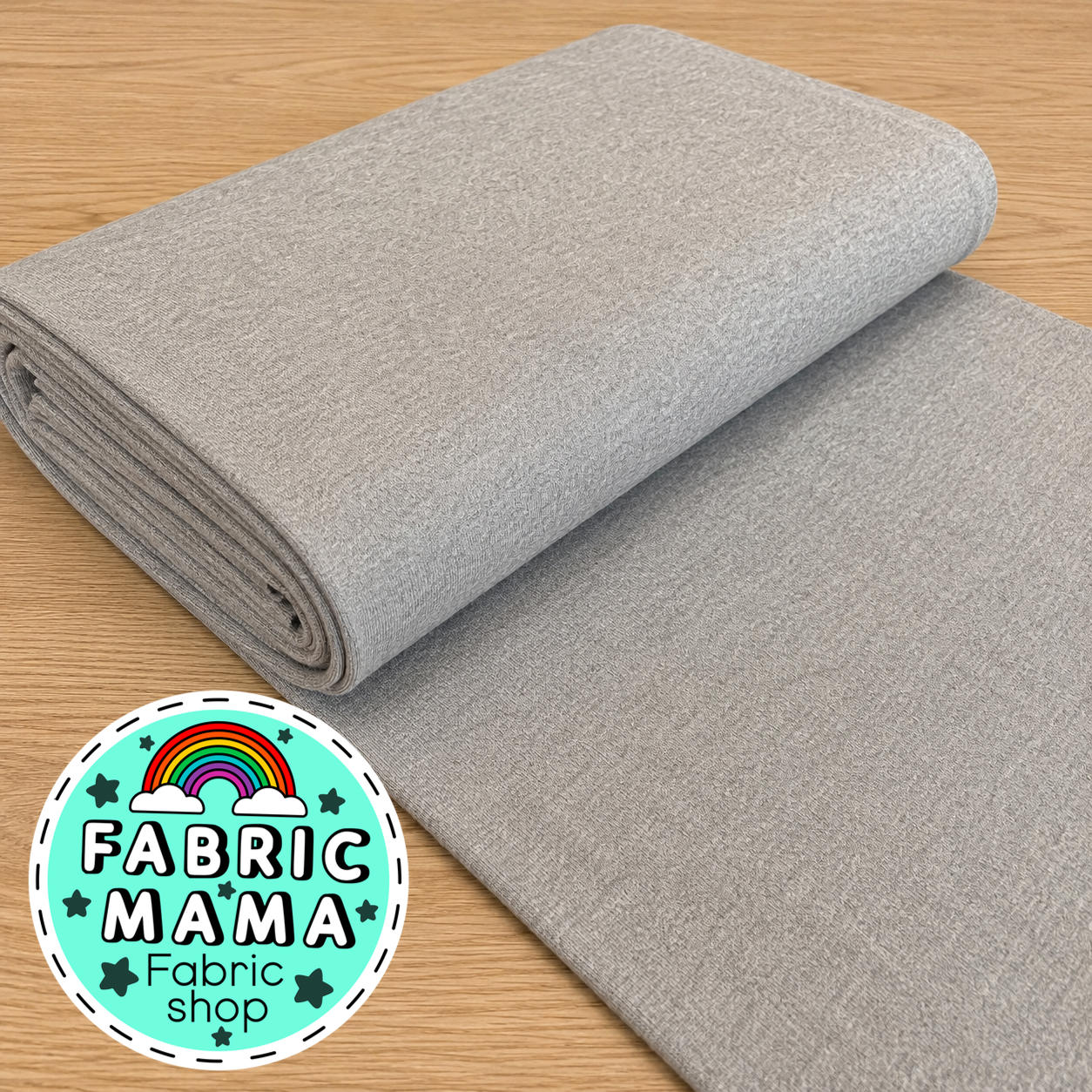 250gsm jersey ribbing - Light grey melange