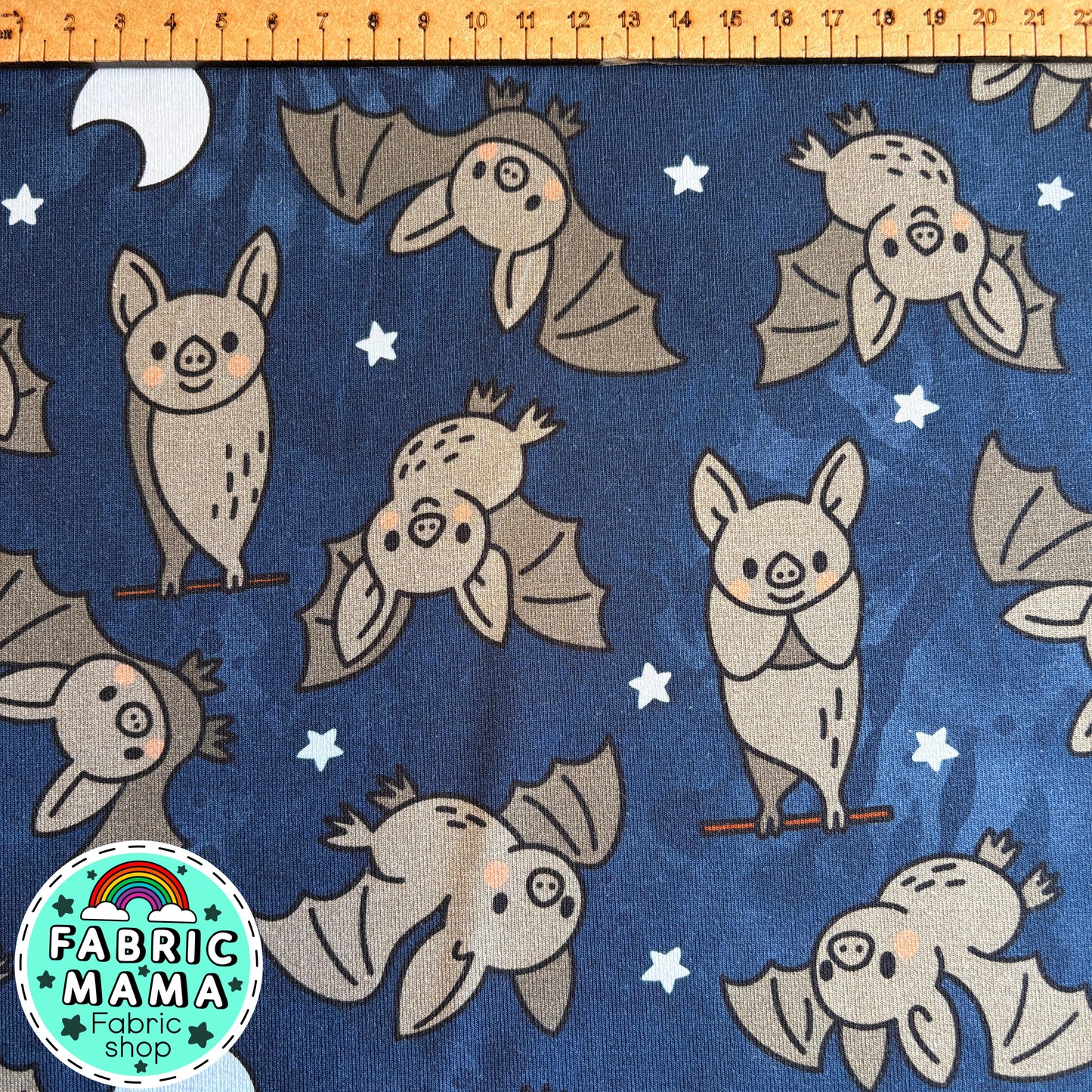 PREORDER Totally Batty tie dye- Brushed Back French Terry Fabric – Kids Stretch Fabric UK