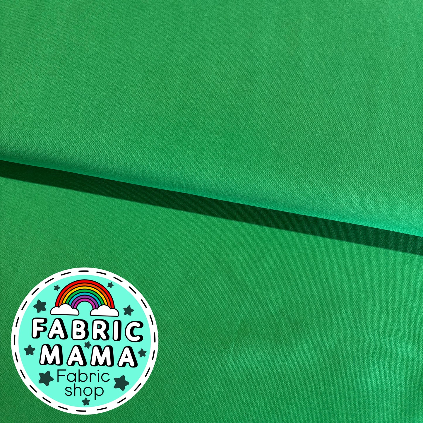 Solid colour cotton Lycra jersey BRIGHT GREEN