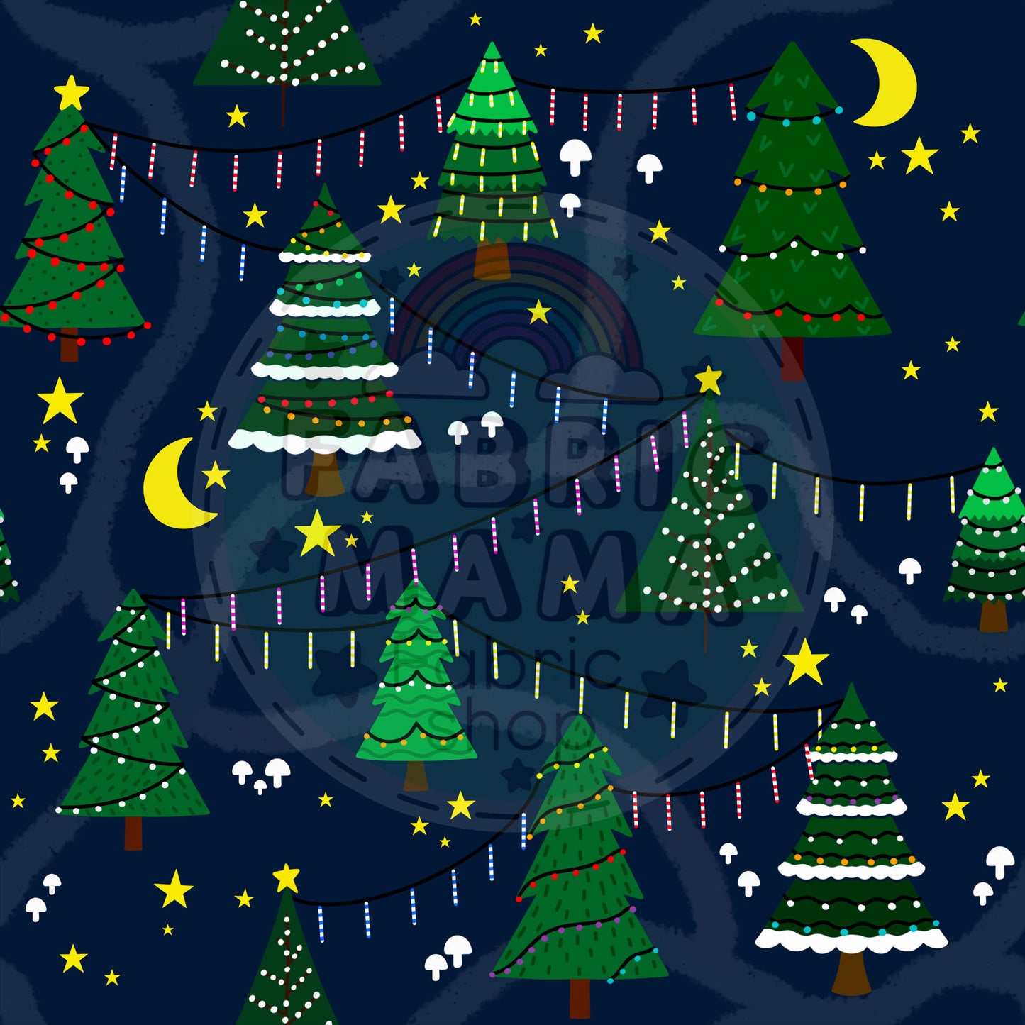 PREORDER Light trail - Brushed Back French Terry Fabric – Kids Stretch Fabric UK