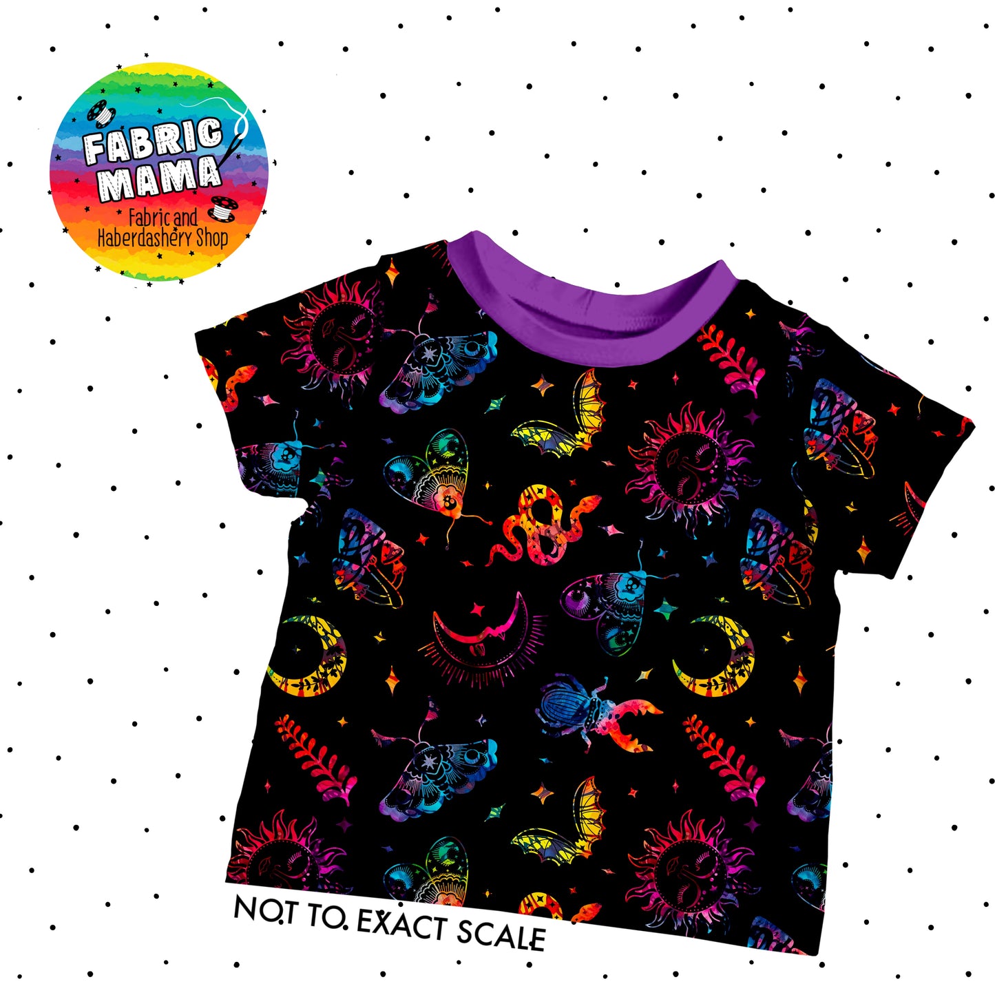 Mystic - Premium Cotton Lycra Jersey Fabric – Kids Stretch Fabric UK image 4