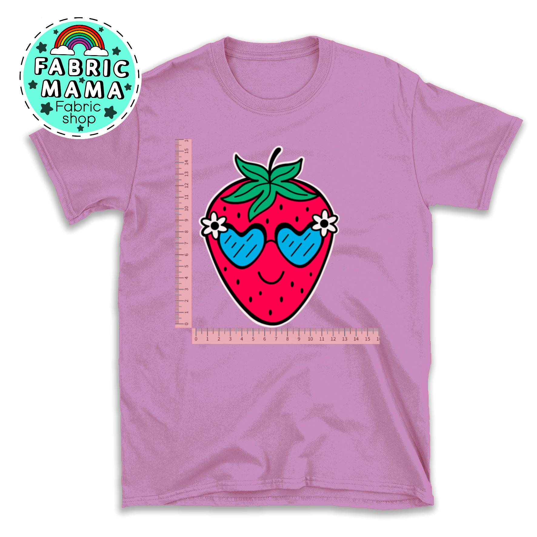 DTF iron on transfer -  Happy daze strawberry image 0