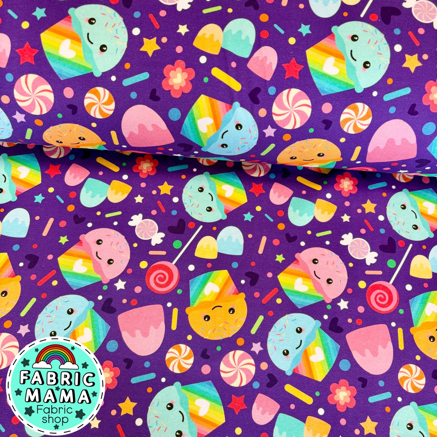 Sweeties - premium cotton lycra jersey kids stretch fabric image 0