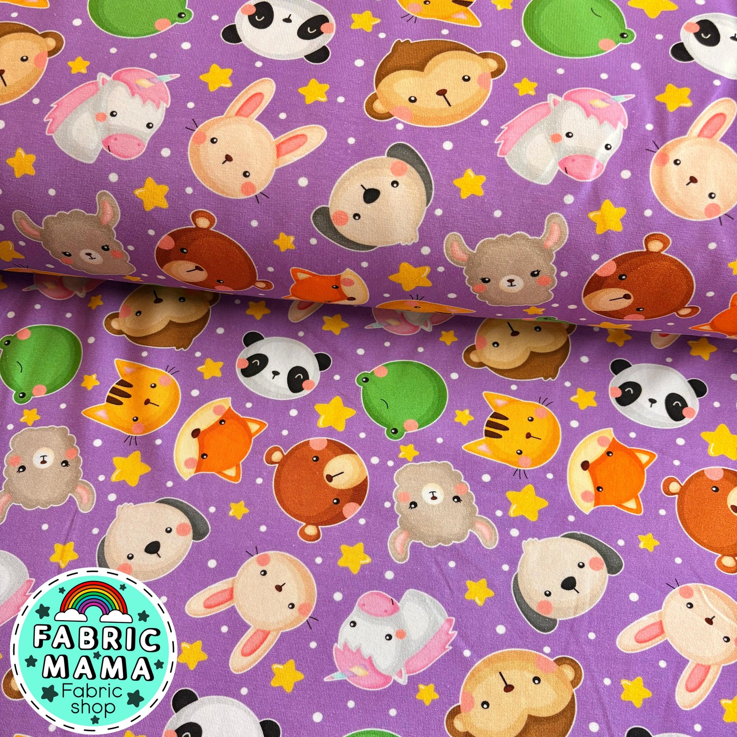 Cuties - premium cotton lycra jersey kids stretch fabric image 0