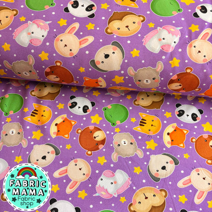 Cuties - premium cotton lycra jersey kids stretch fabric image 0