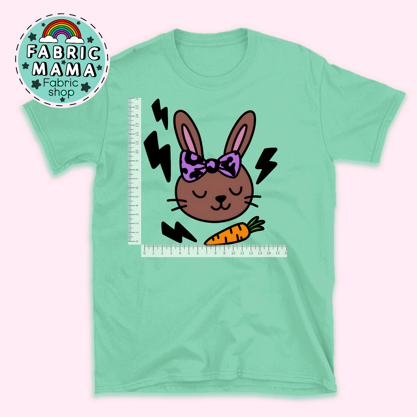 DTF iron on transfer CHEEKY BUNNIES 2 image 0