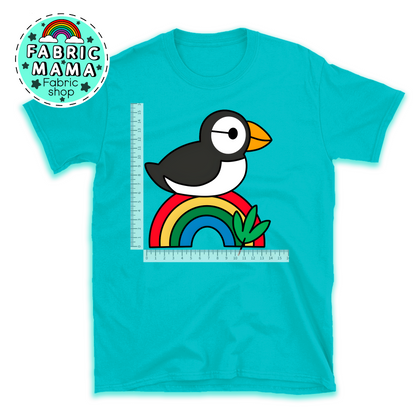 DTF iron on transfer PRETTY PUFFINS 2 image 0