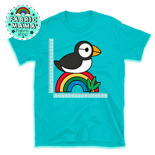 DTF iron on transfer PRETTY PUFFINS 2 image 0