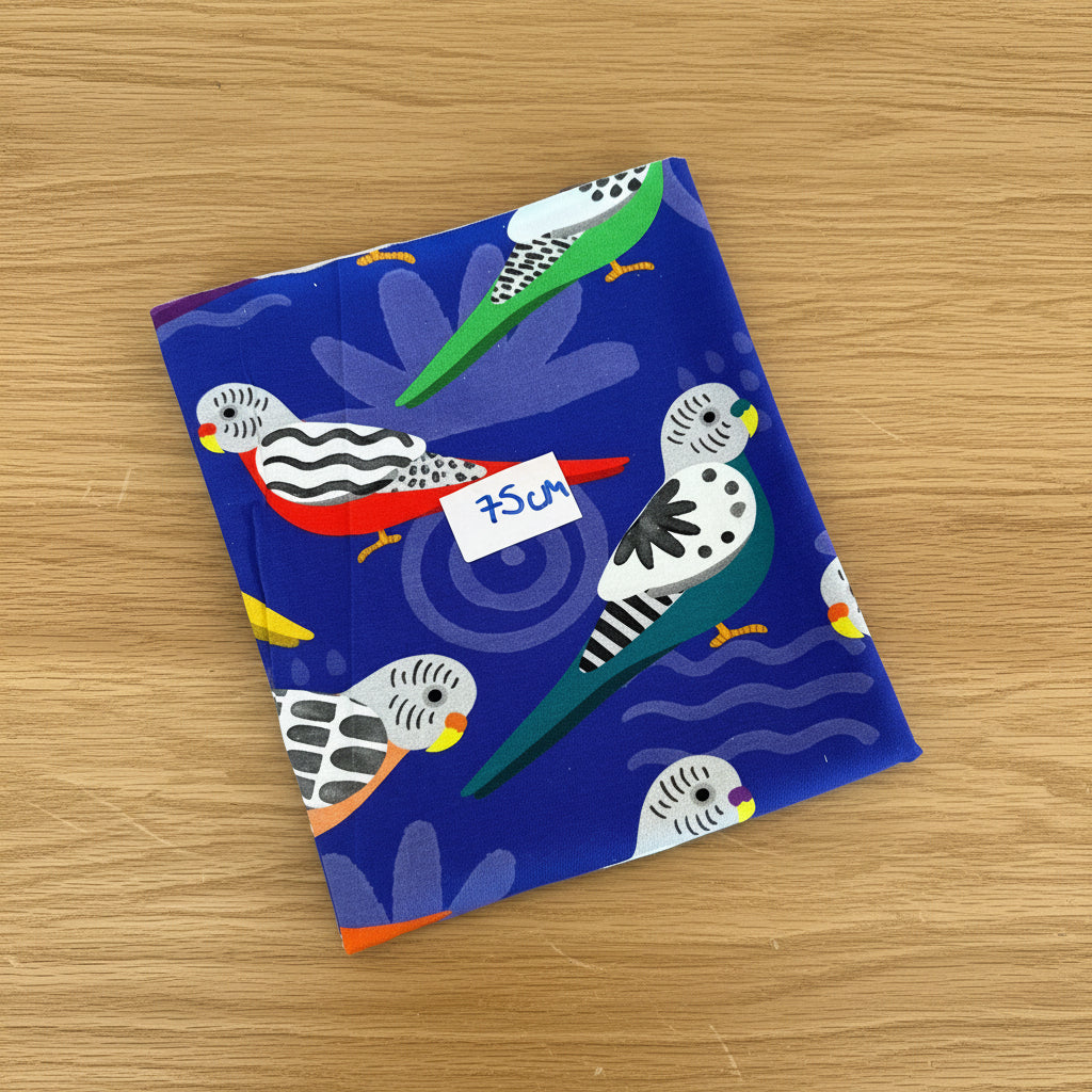 BOLT END Brilliant budgies 75cm - Premium cotton lycra