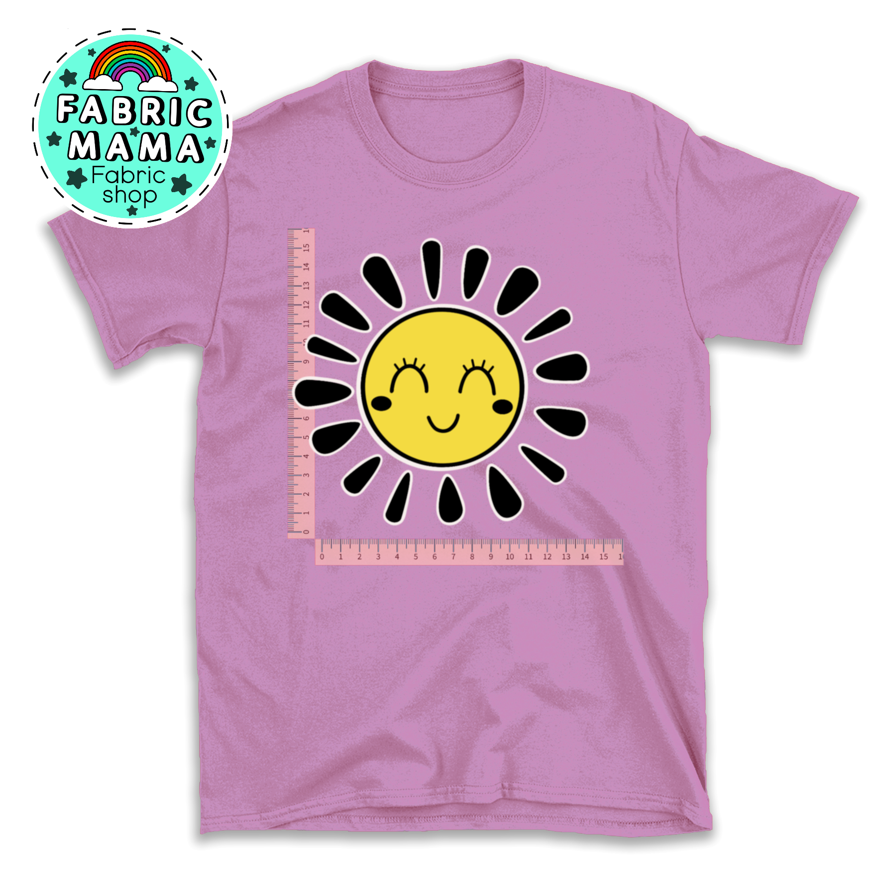 DTF iron on transfer -  Happy daze sun image 0