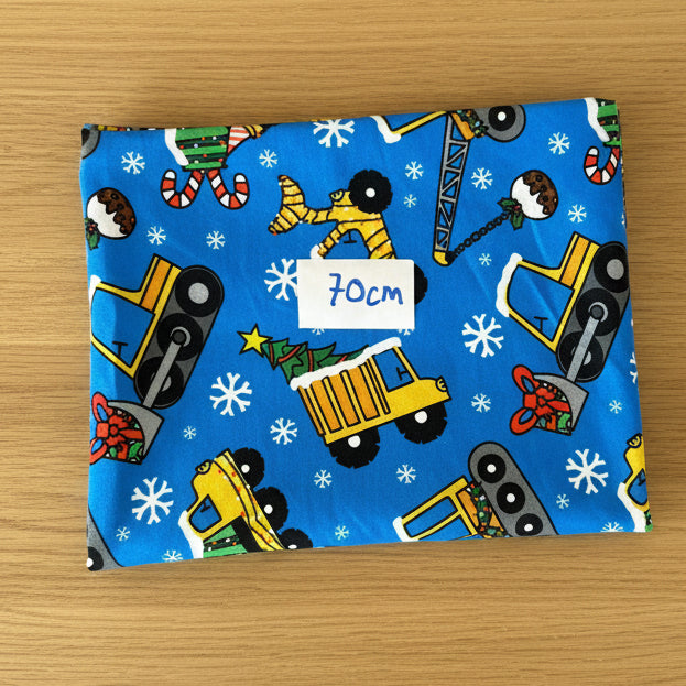 BOLT END Christmas Diggers 70cm - Premium cotton lycra