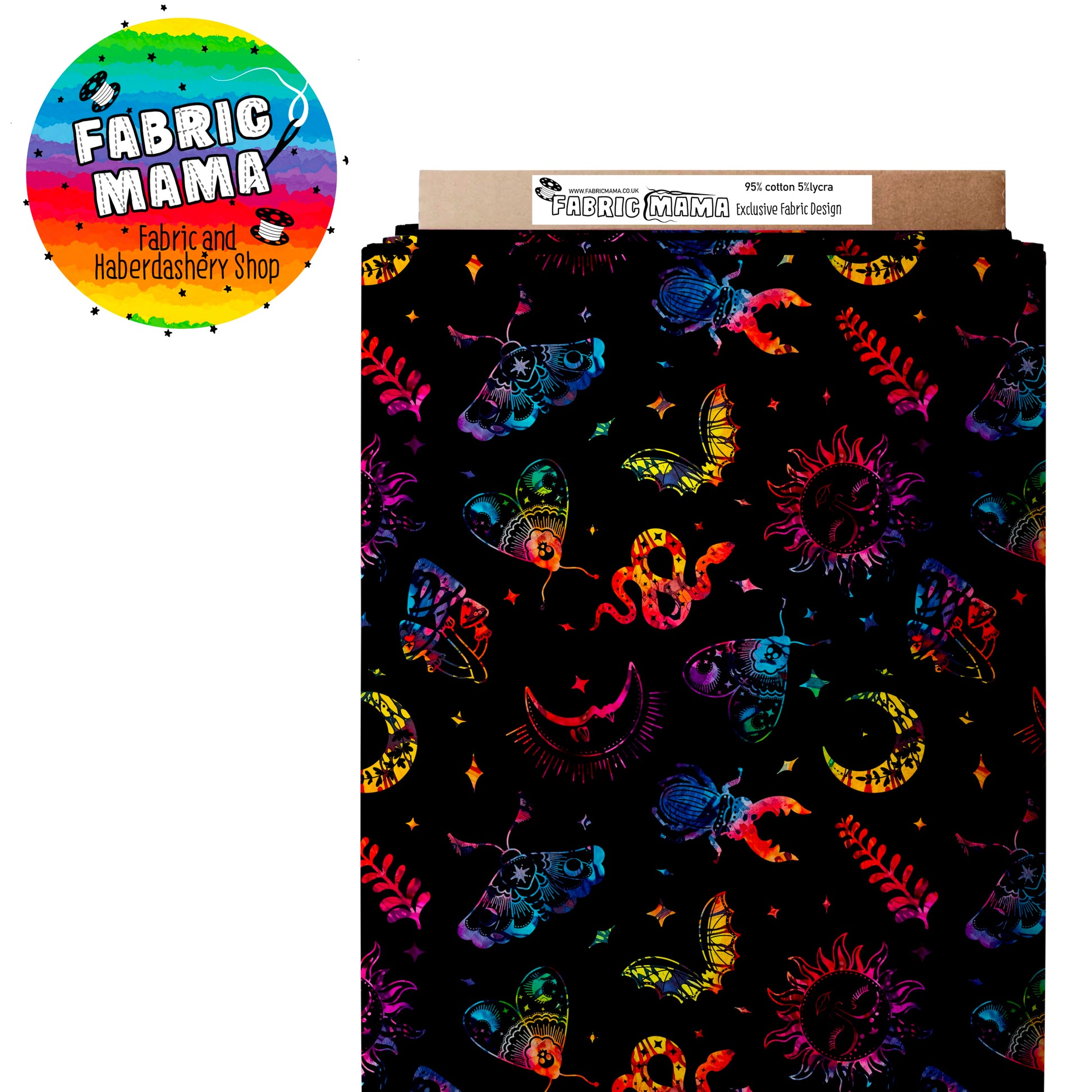 Mystic - Premium Cotton Lycra Jersey Fabric – Kids Stretch Fabric UK image 3