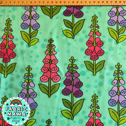 Fox gloves -Premium Cotton Lycra Jersey Fabric – Kids Stretch Fabric UK image 2
