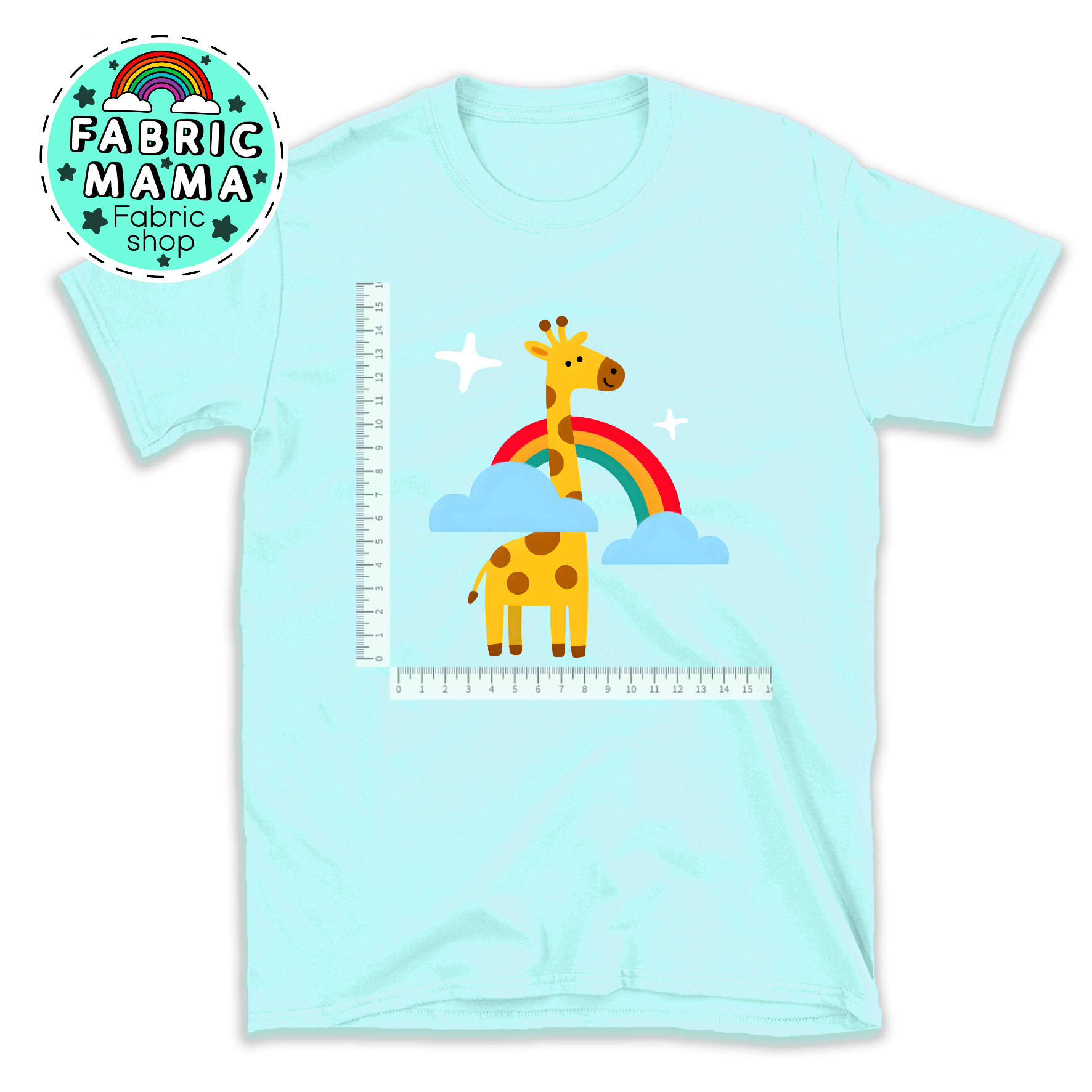 Gerry giraffe DTF iron on transfer image 0