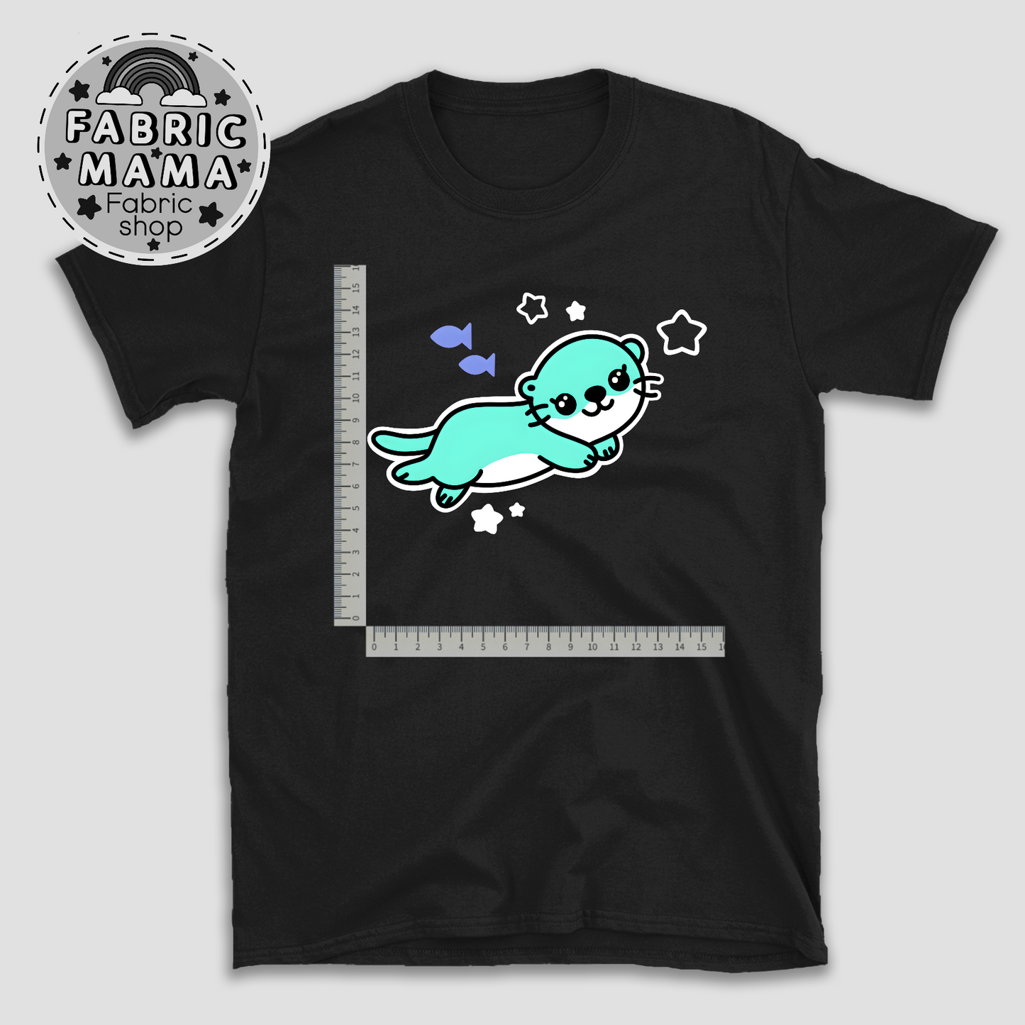 Edgy otters DTF iron on transfer 2 image 0