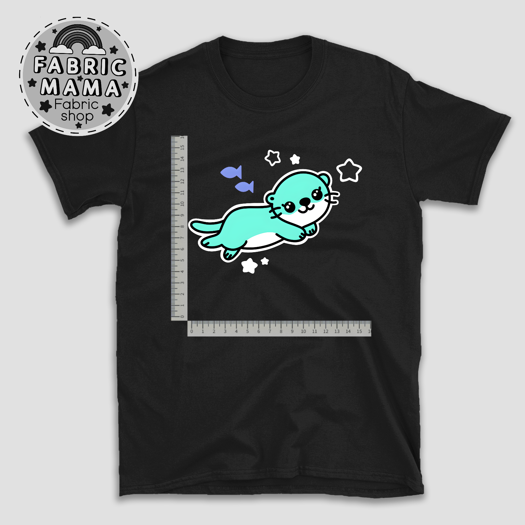 Edgy otters DTF iron on transfer 2 image 0