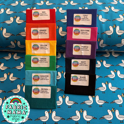 Gulls just wanna have fun - Premium cotton lycra jersey kids stretch fabric image 2