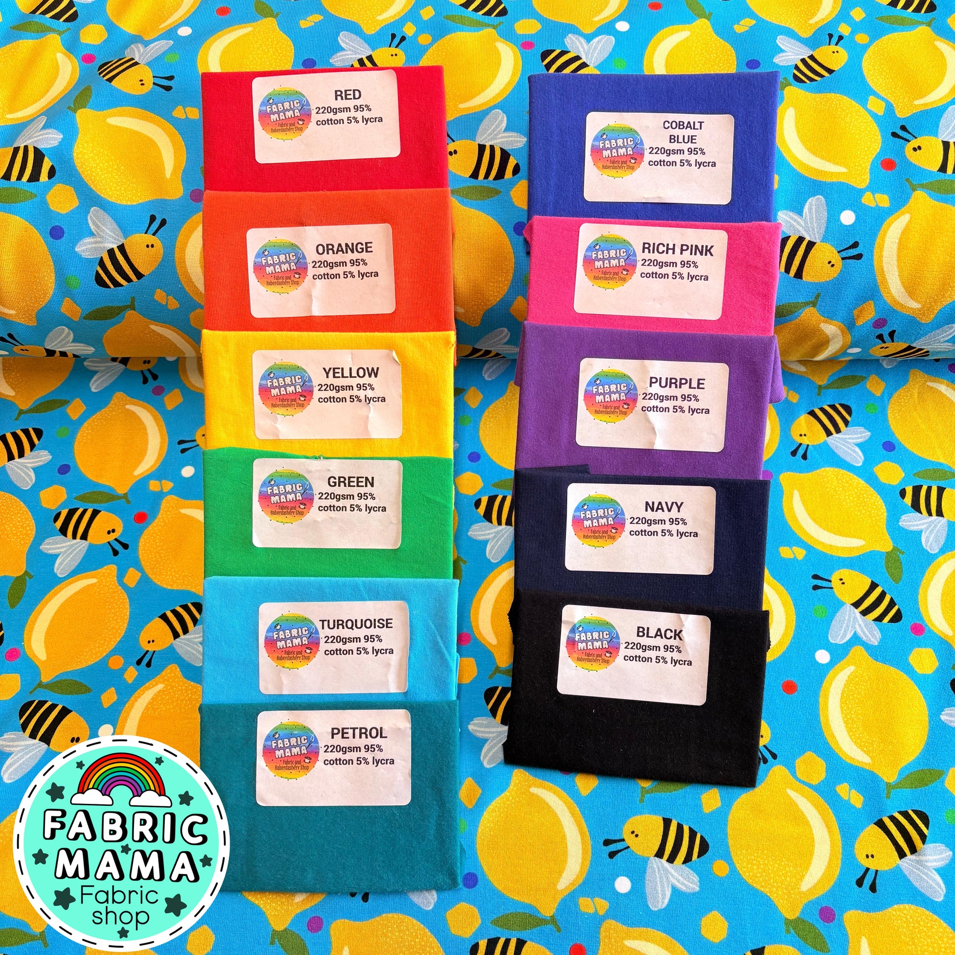 PREORDER Citrus bees - Premium cotton lycra image 2