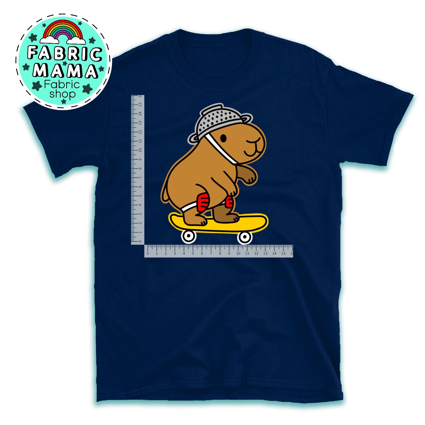 DTF iron on transfer- KICKFLIP CAPYBARAS 1 image 0