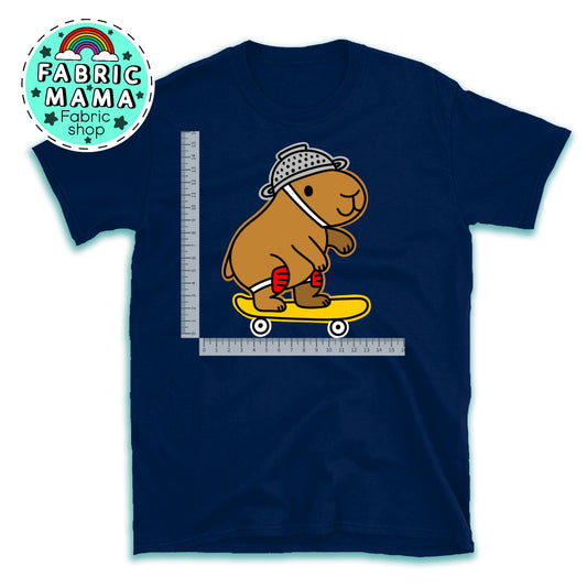 DTF iron on transfer- KICKFLIP CAPYBARAS 1 image 0