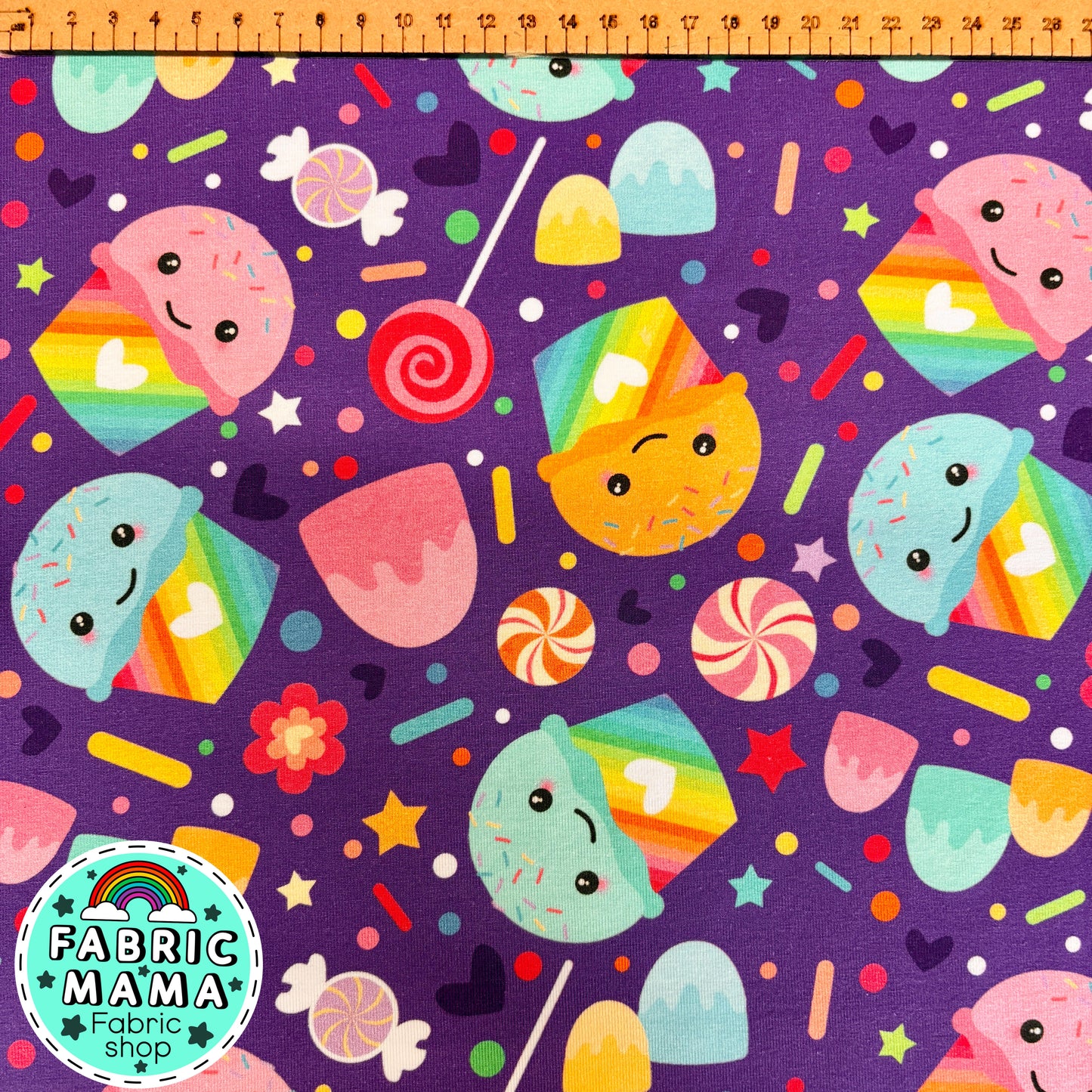 Sweeties - premium cotton lycra jersey kids stretch fabric image 1