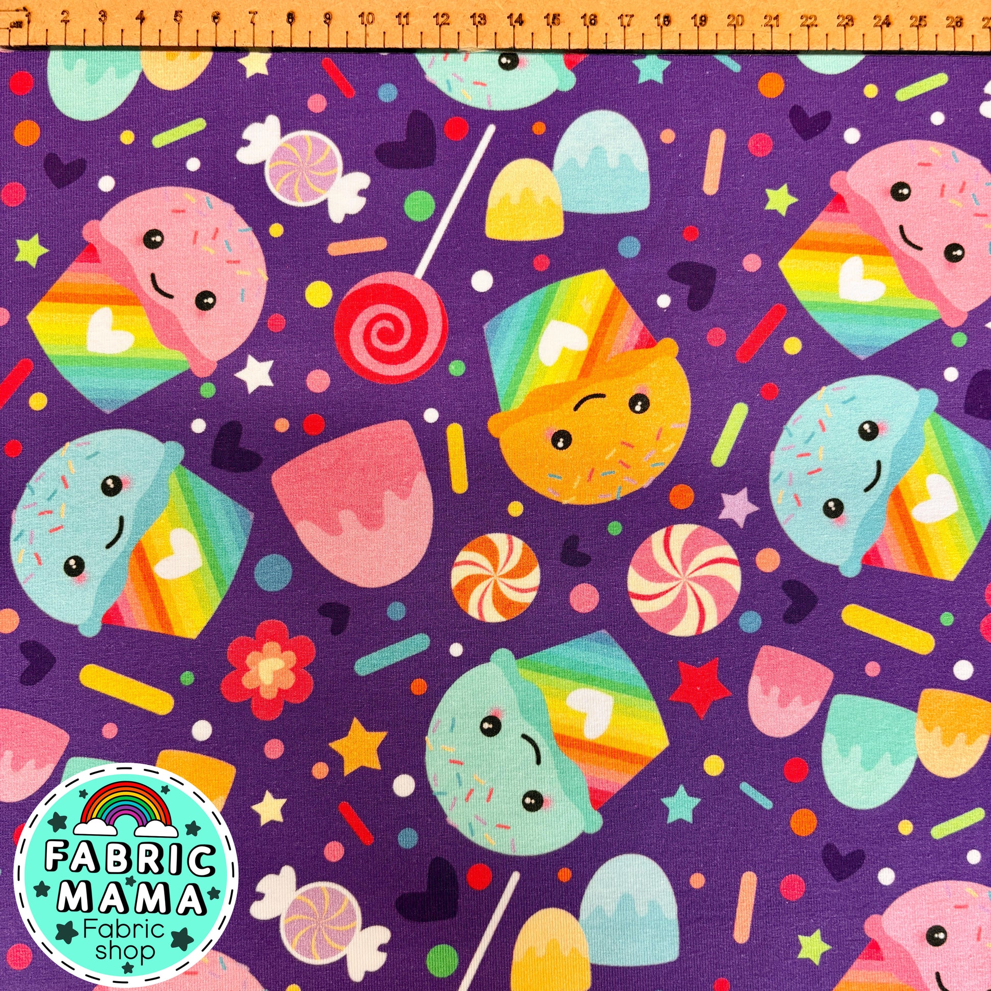Sweeties - premium cotton lycra jersey kids stretch fabric image 1