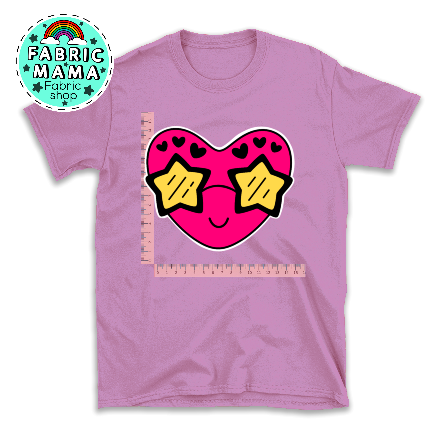 DTF iron on transfer -  Happy daze heart image 0