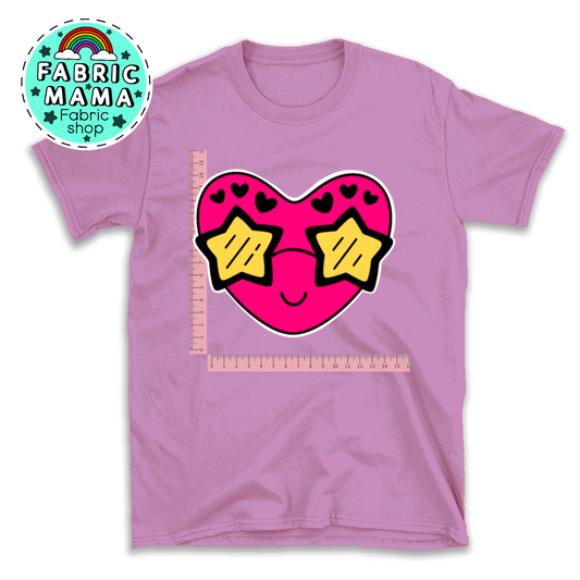DTF iron on transfer -  Happy daze heart image 0