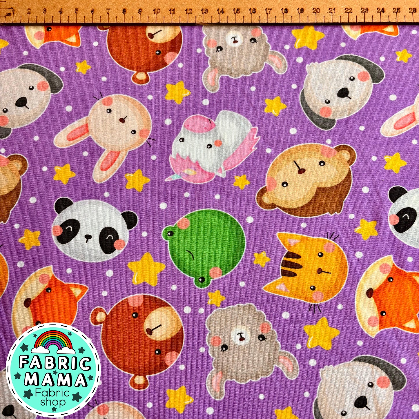 Cuties - premium cotton lycra jersey kids stretch fabric image 1