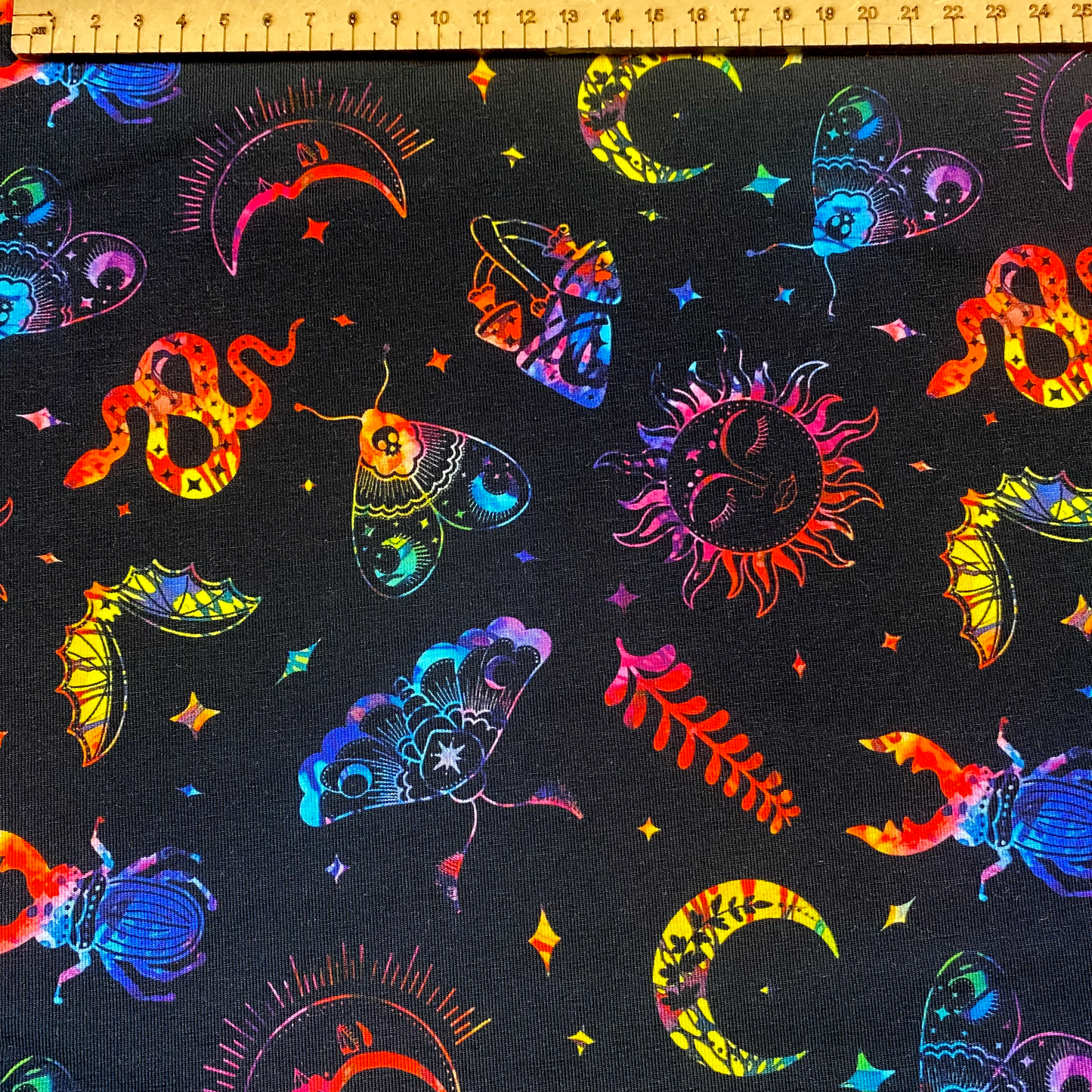 Mystic - Premium Cotton Lycra Jersey Fabric – Kids Stretch Fabric UK image 1