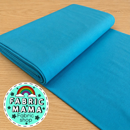 250gsm jersey ribbing - turquoise