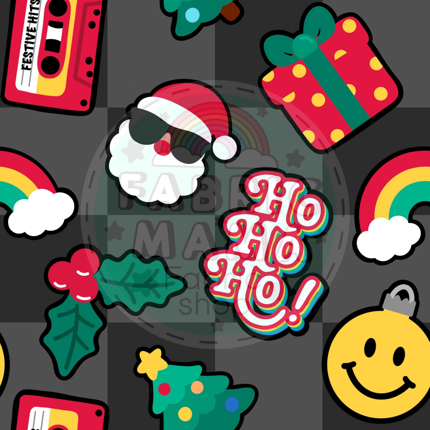PREORDER Cool Yule  - Premium Cotton Lycra Jersey Fabric – Kids Stretch Fabric UK