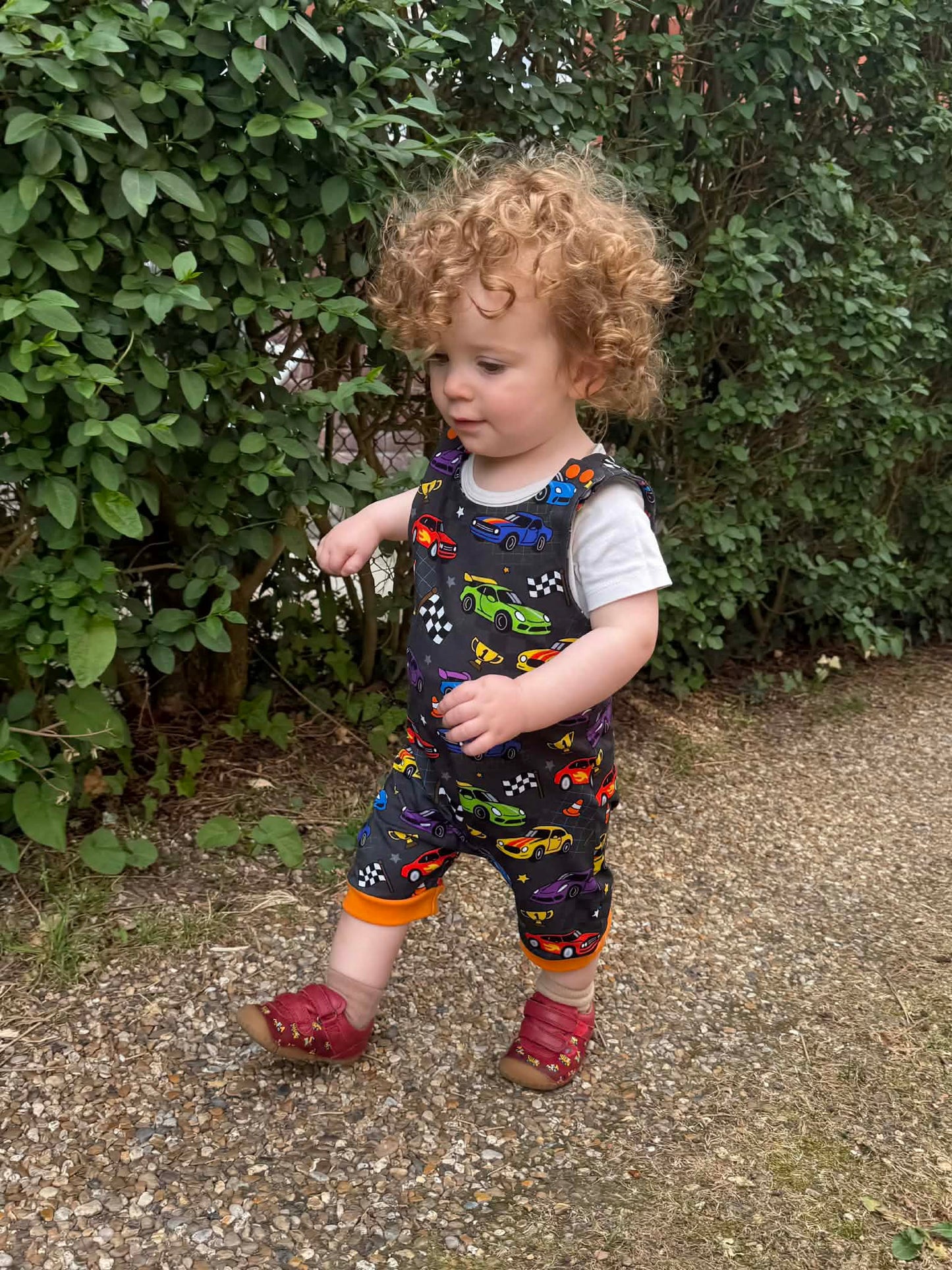 PREORDER Speed racer cars - Premium Cotton Lycra Jersey Fabric – Kids Stretch Fabric UK