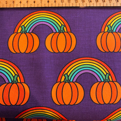 PREORDER  Pumpkin patch - Brushed Back French Terry Fabric – Kids Stretch Fabric UK