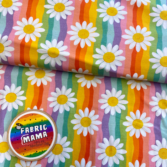 Daisy daisy - Premium cotton lycra jersey kids stretch fabric