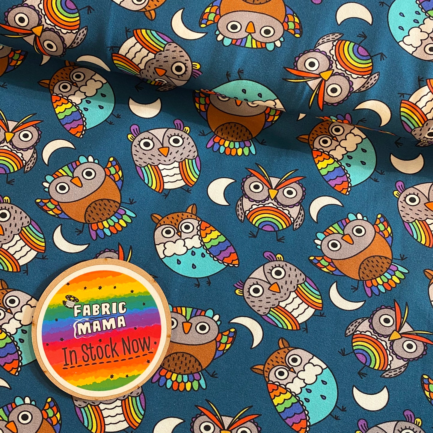 PREORDER  Hoot -Premium Cotton Lycra Jersey Fabric – Kids Stretch Fabric UK