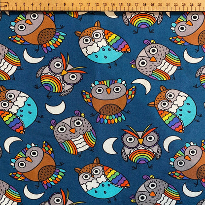 PREORDER  Hoot -Premium Cotton Lycra Jersey Fabric – Kids Stretch Fabric UK
