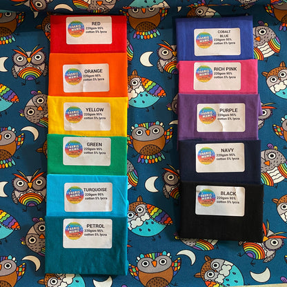 PREORDER  Hoot -Premium Cotton Lycra Jersey Fabric – Kids Stretch Fabric UK