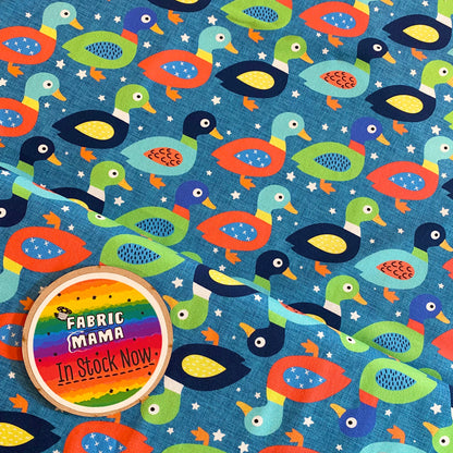 PREORDER  Quackers - Brushed Back French Terry Fabric – Kids Stretch Fabric UK