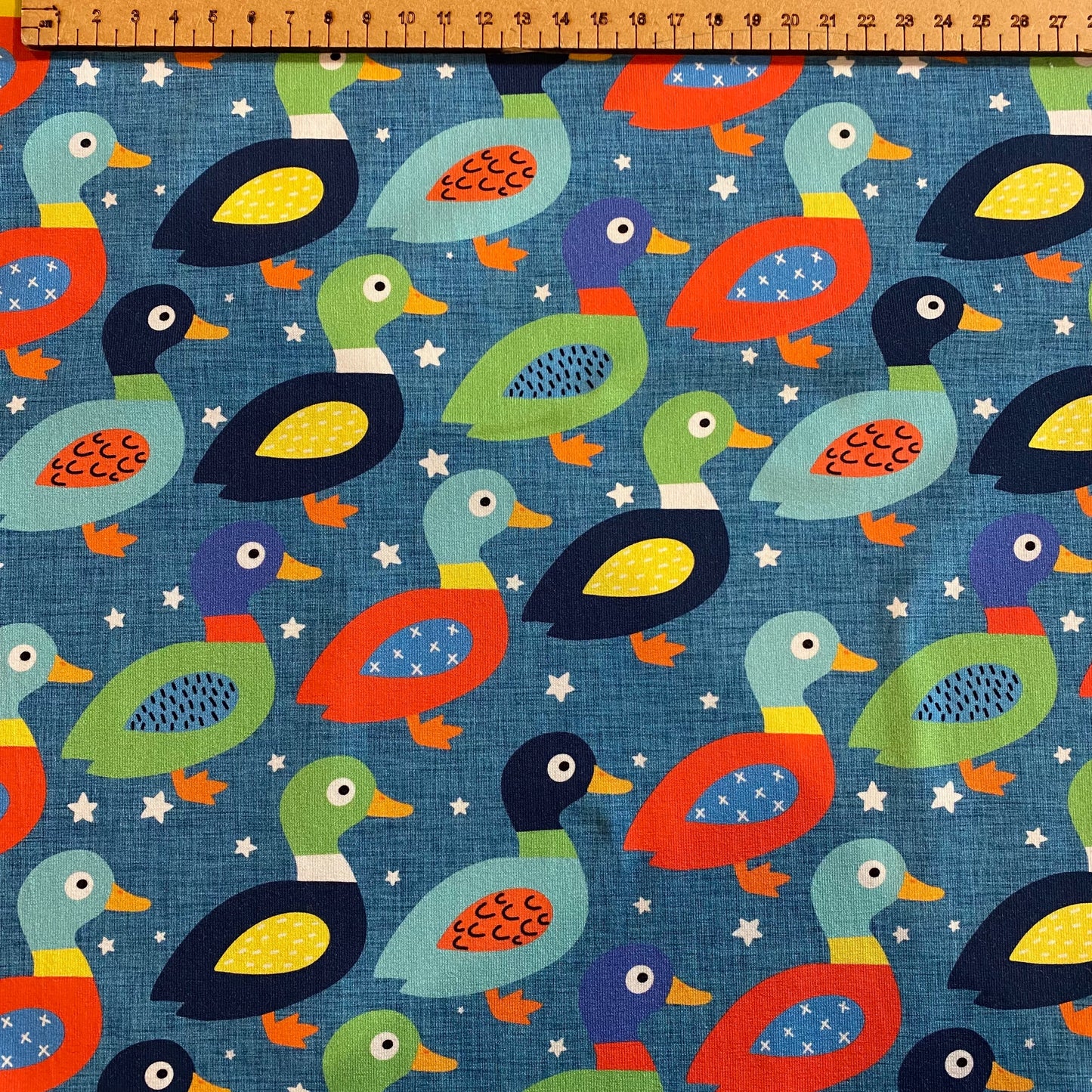 PREORDER  Quackers - Brushed Back French Terry Fabric – Kids Stretch Fabric UK