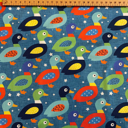 PREORDER  Quackers - Brushed Back French Terry Fabric – Kids Stretch Fabric UK