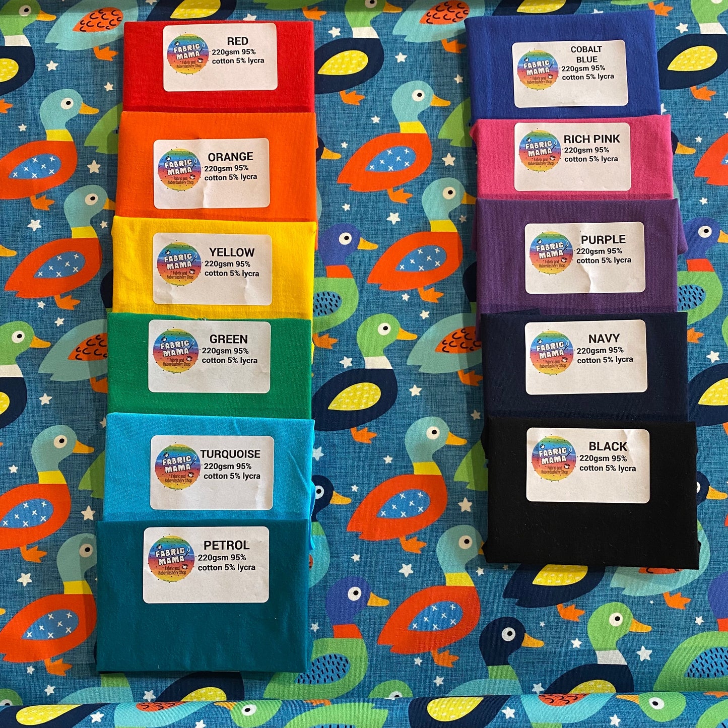 Quackers -Premium Cotton Lycra Jersey Fabric – Kids Stretch Fabric UK (Copy)
