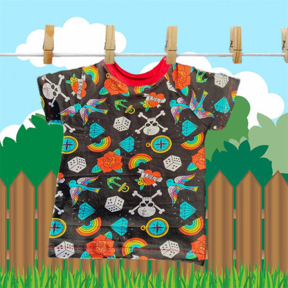 T is for tatt - premium cotton lycra jersey kids stretch fabric