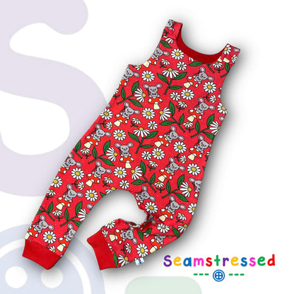Daisy Mouse - Premium Cotton Lycra Jersey Fabric – Kids Stretch Fabric UK