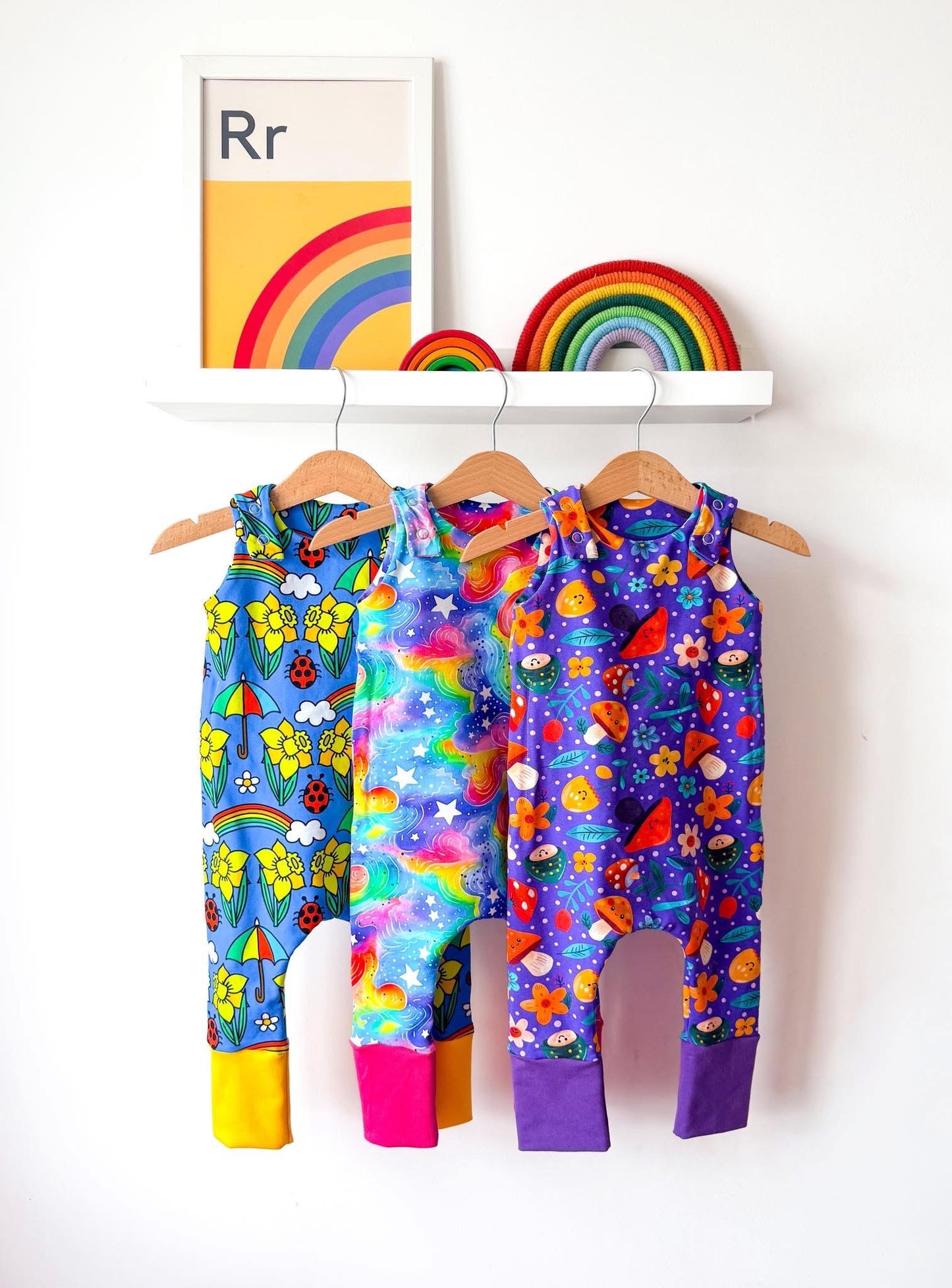 April showers - Premium cotton lycra jersey kids stretch fabric