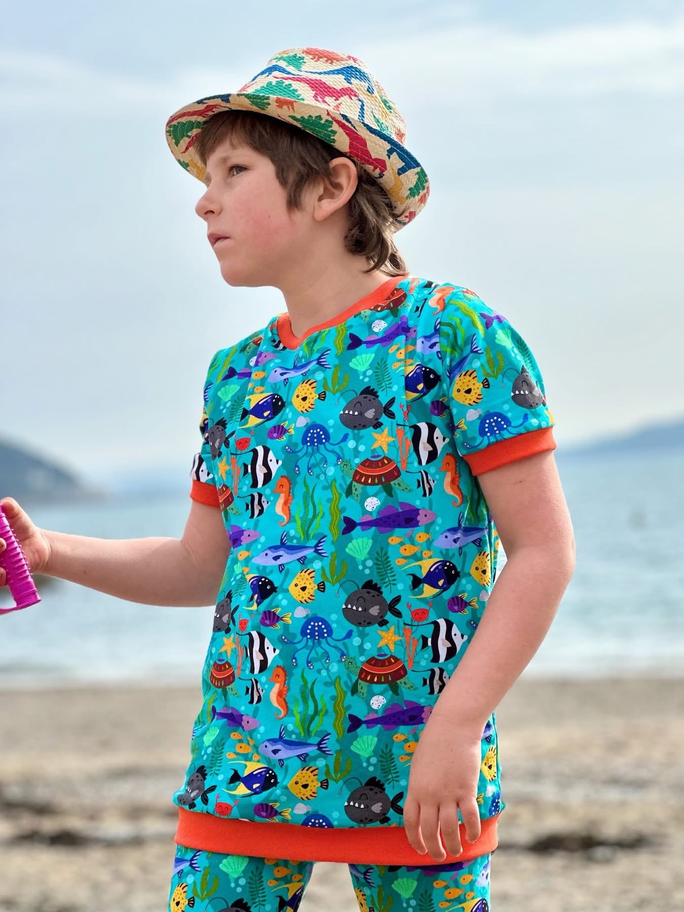 Beneath the blue Premium Cotton Lycra Jersey Fabric – Kids Stretch Fabric UK
