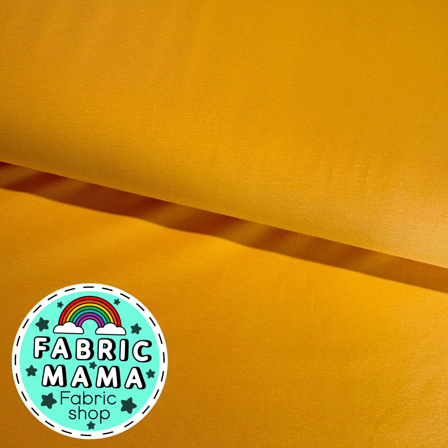 Solid colour cotton Lycra jersey -yellow